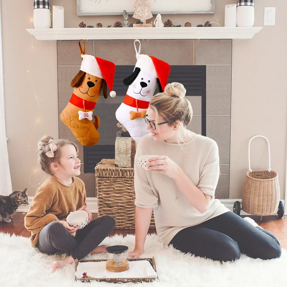 Dog Bone Shape Christmas Stock - Christmas Stocking Hanging ulasan dan harga