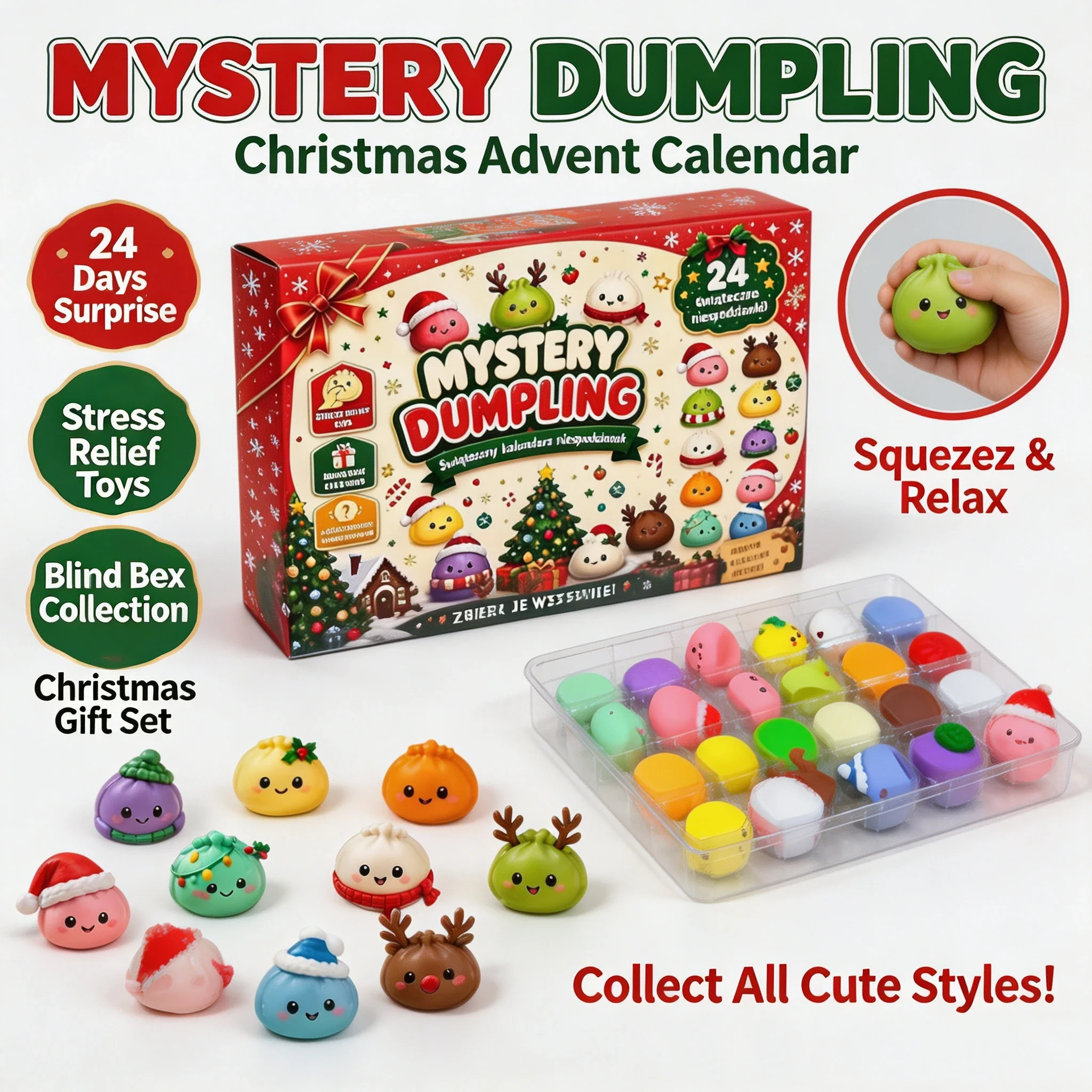 24 PCS Christmas Advent Calend - Advent Calendar Gift ulasan dan harga