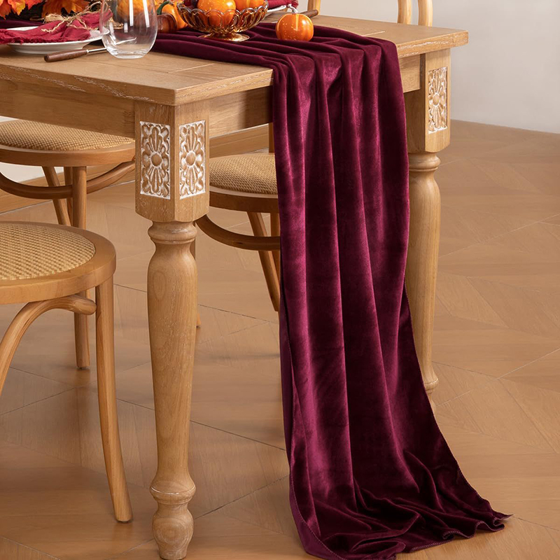 Velvet Table Runner Soft Luxur - Christmas Table Runner ulasan dan harga