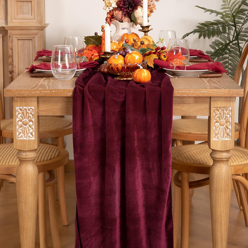 Velvet Table Runner Soft Luxur - Christmas Table Runner ulasan dan harga