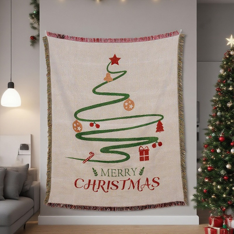 2026 New Christmas Tapestry Wa - Christmas Throw Blanket ulasan dan harga