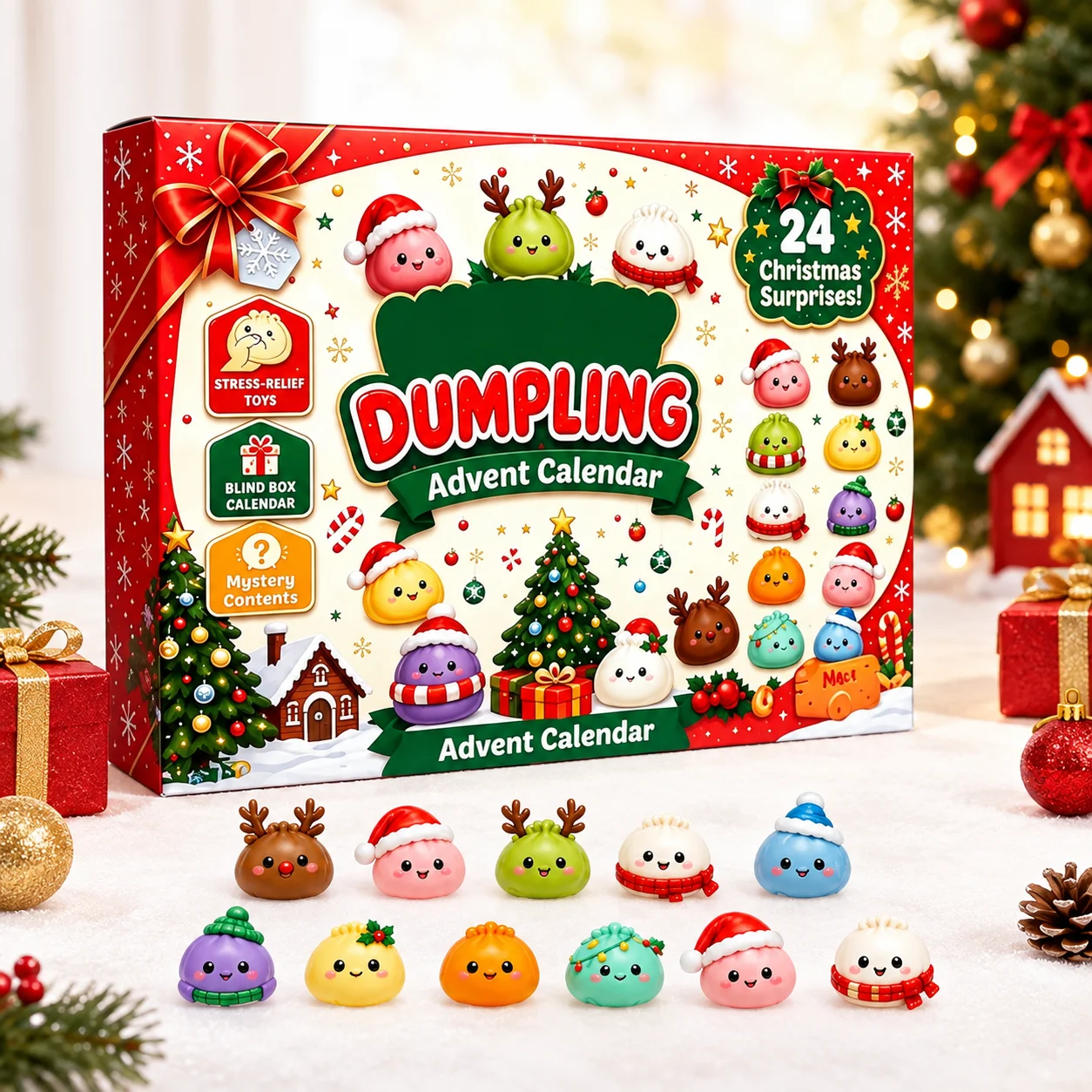 Cute Dumpling Advent Calendar  - Advent Calendar Gift ulasan dan harga