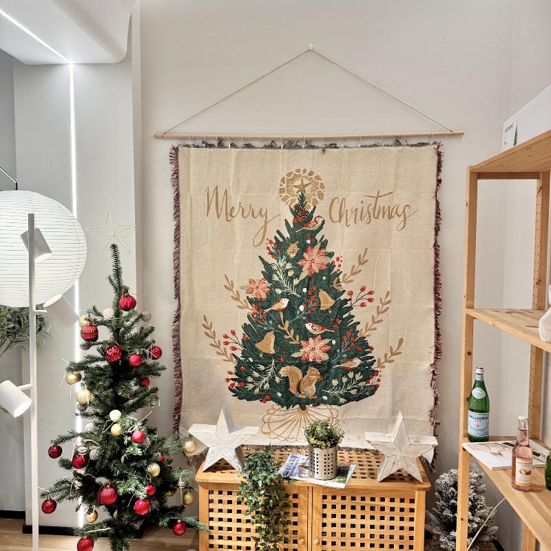 2026 New Christmas Tapestry Wa - Christmas Throw Blanket ulasan dan harga