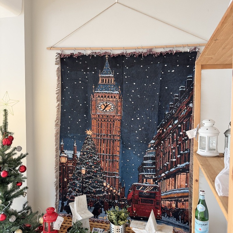 2026 New Christmas Tapestry Wa - Christmas Throw Blanket ulasan dan harga
