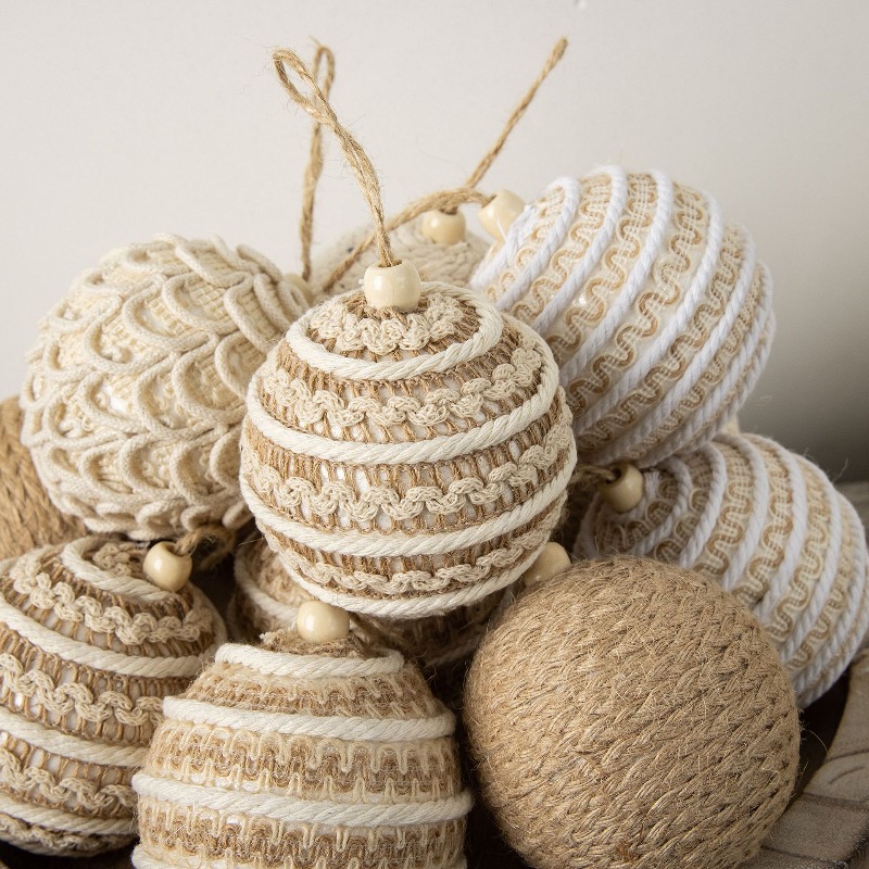 New 8CM Jute Rope Wrapped Chri - Gift Box Wrap Set ulasan dan harga