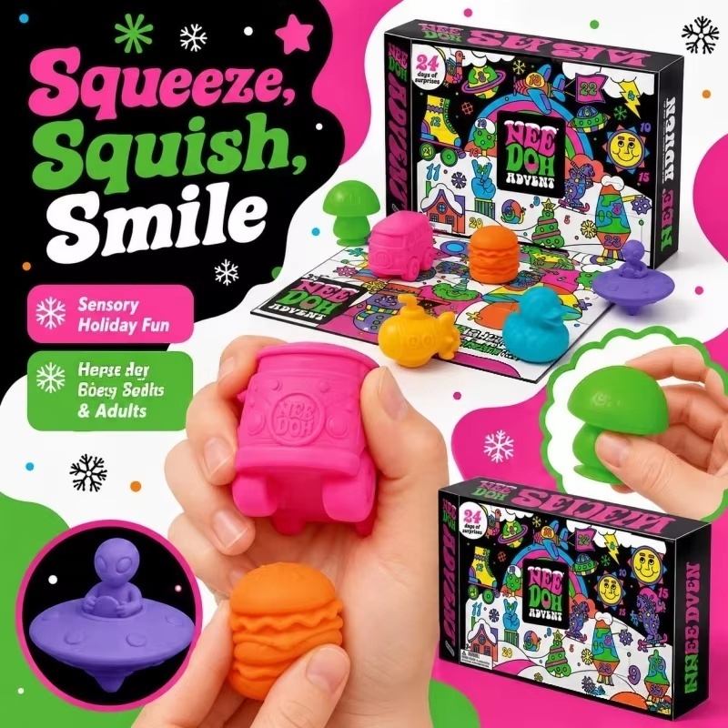 2026 NeeDoh Advent Calendar 3D - Advent Calendar Gift ulasan dan harga