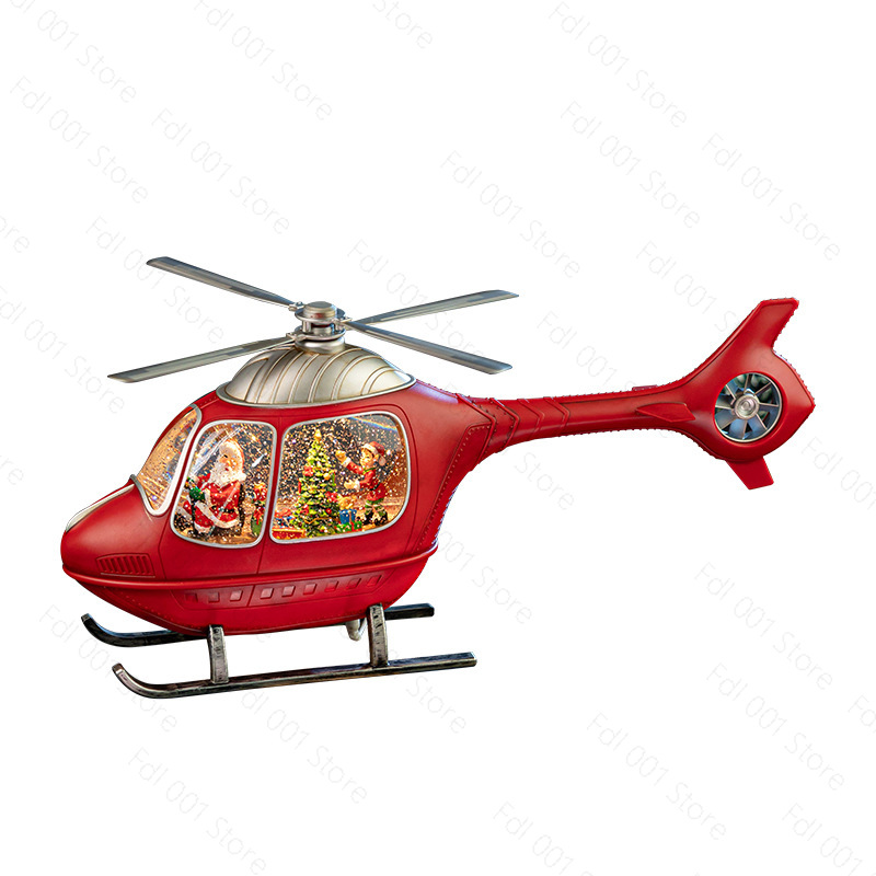 Christmas Helicopter Snow Glob - Snow Globe Musical ulasan dan harga