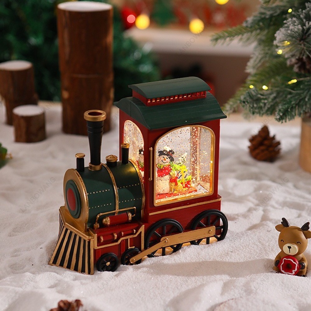 Christmas Locomotive Ornament, - Snow Globe Musical ulasan dan harga